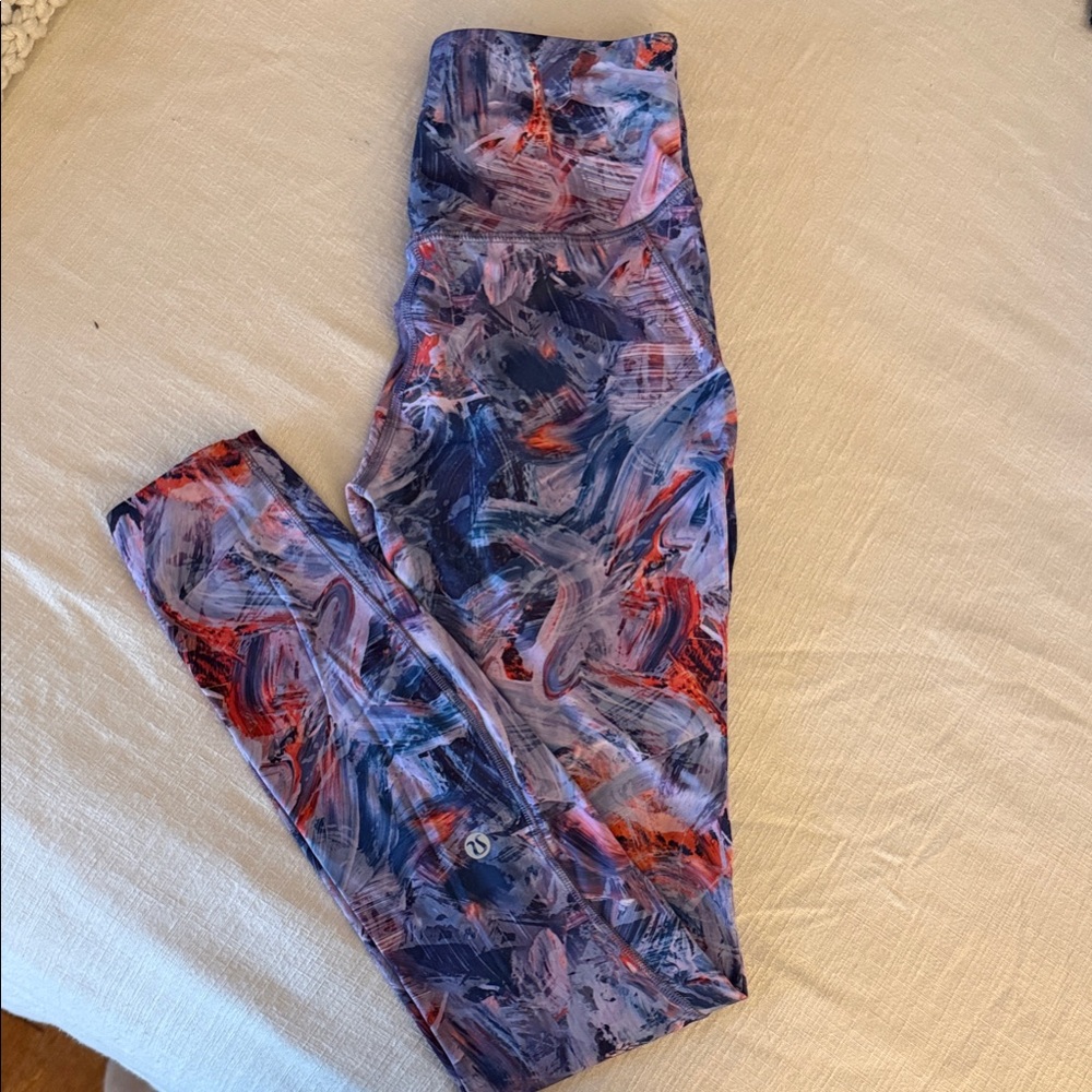 lululemon athletica Multicolor Abstract Leggings